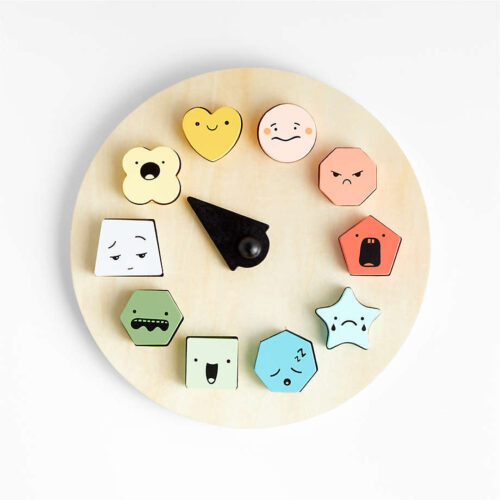 Wonder & Wise by Asweets Wooden Emotion Wheel Kids Puzzle
