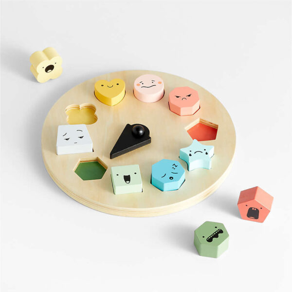 Wonder & Wise by Asweets Wooden Emotion Wheel Kids Puzzle
