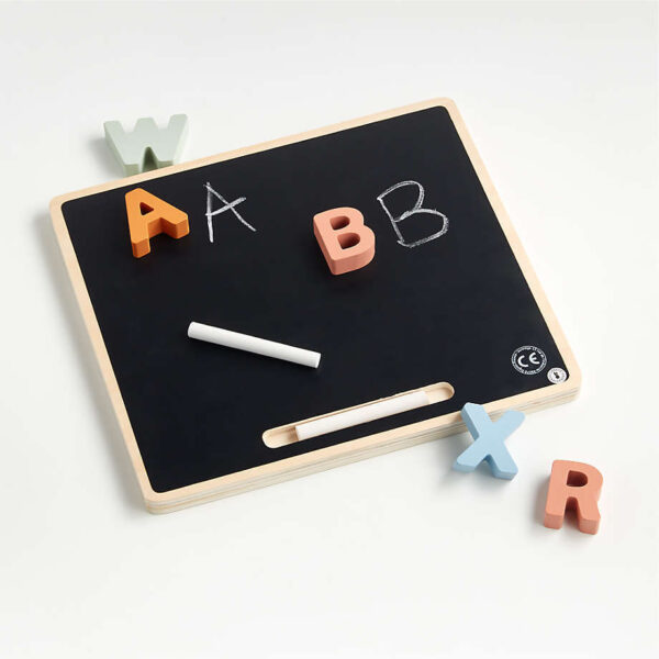 Janod Sweet Cocoon Alphabet Wooden Baby Puzzle and Chalkboard
