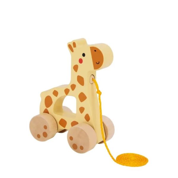 Wooden Animal Giraffe Montessori toy Push Pull Along Walking Toy