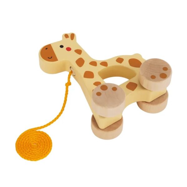 Wooden Animal Giraffe Montessori toy Push Pull Along Walking Toy