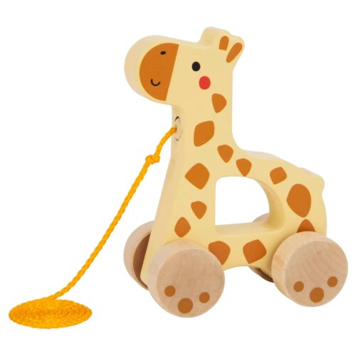 Wooden Animal Giraffe Montessori toy Push Pull Along Walking Toy