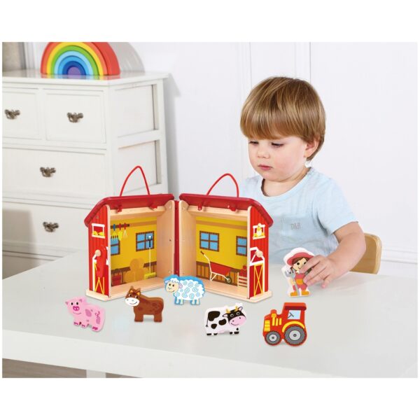 Farm Playset with Carry Box - Aunna