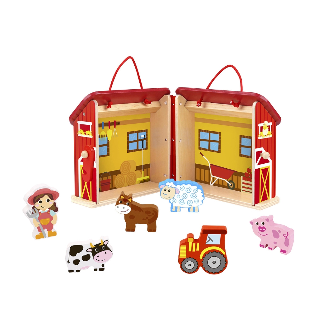 Farm Playset with Carry Box - Aunna