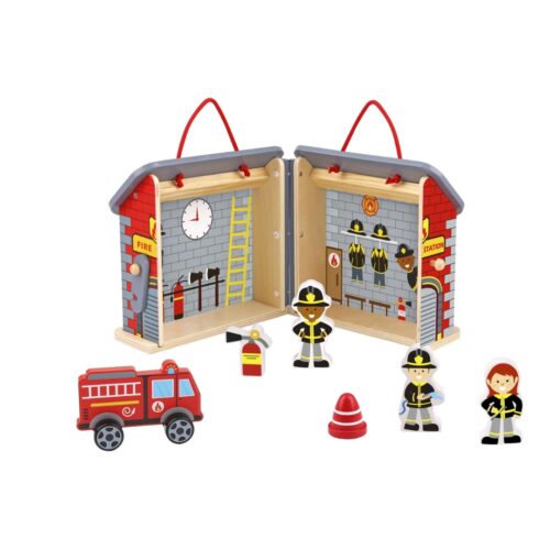 Fireman Playset with Carry Box - Aunna