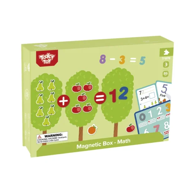 Tooky Toy Magnetic Box-Math Puzzles & Games Wooden Toys