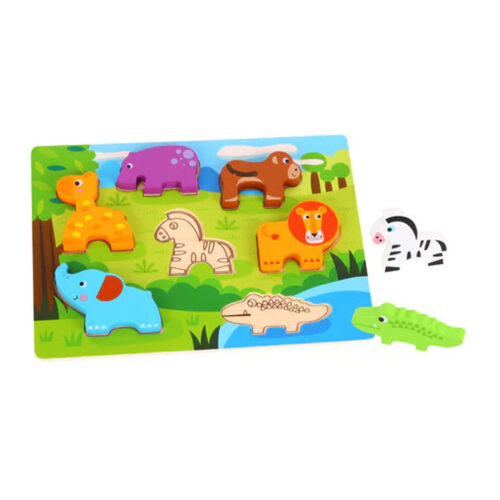 Tooky Toy Wooden Animal Chunky Puzzle